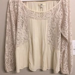 Off White Lace Top